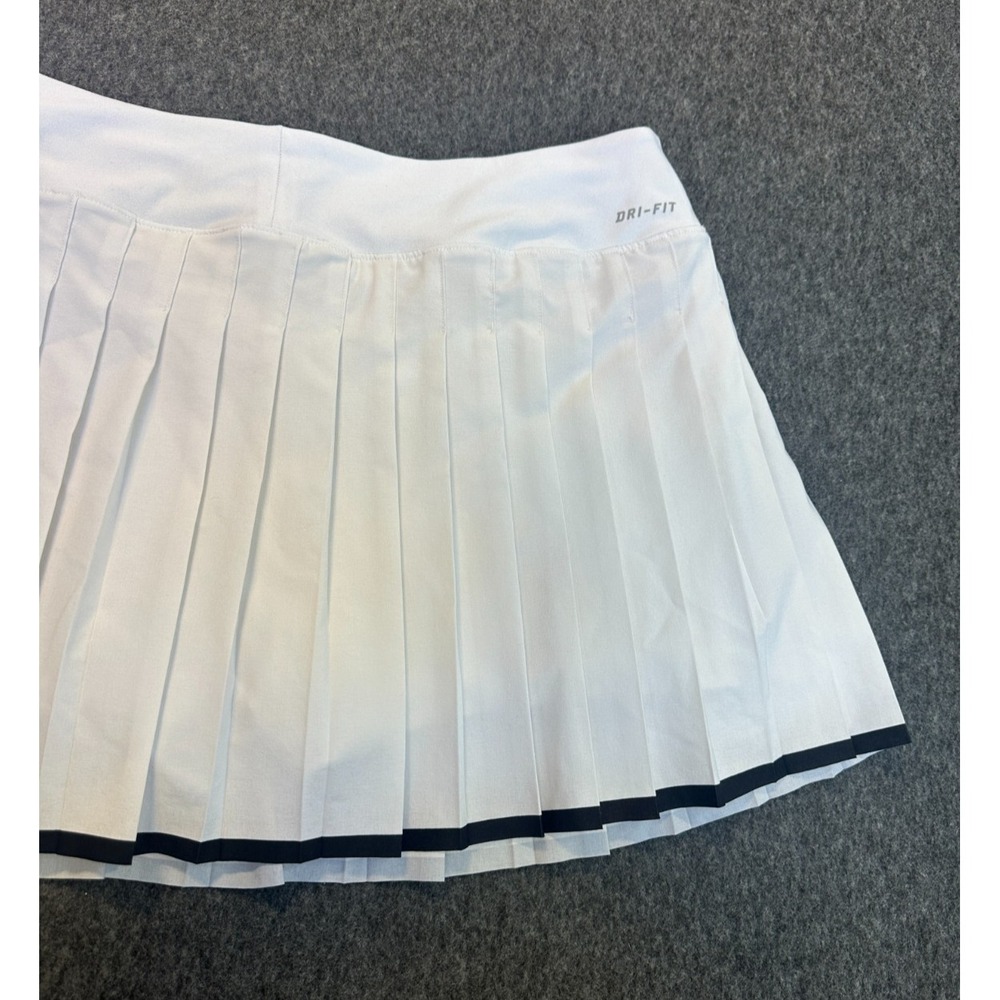 Nike Dri-Fit Victory Skort Shorts Skirt Off White Size Large 728773-100 Pleated - Picture 10 of 16